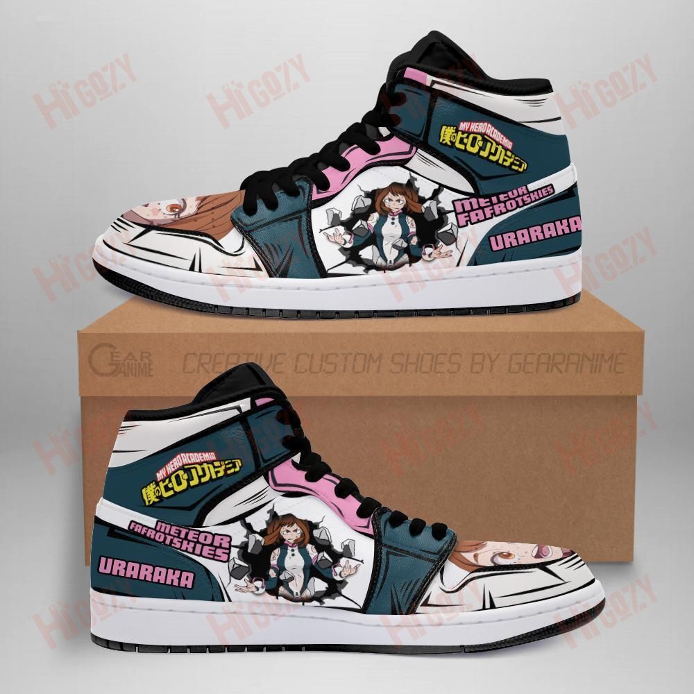 Bnha Ochako Uraraka Sneakers Custom Anime My Hero Academia Shoes