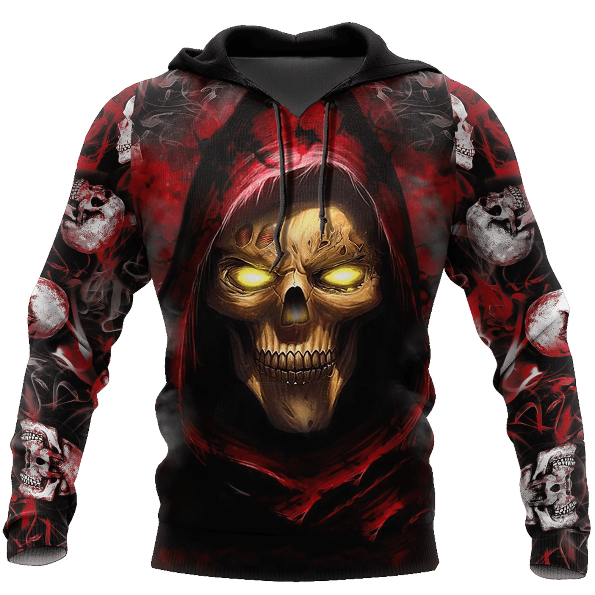 Skull Zombie Unisex Hoodie, 3D Full Printed Skull On Hoodie, Hoodie For Skull Lover, Skull Gifts