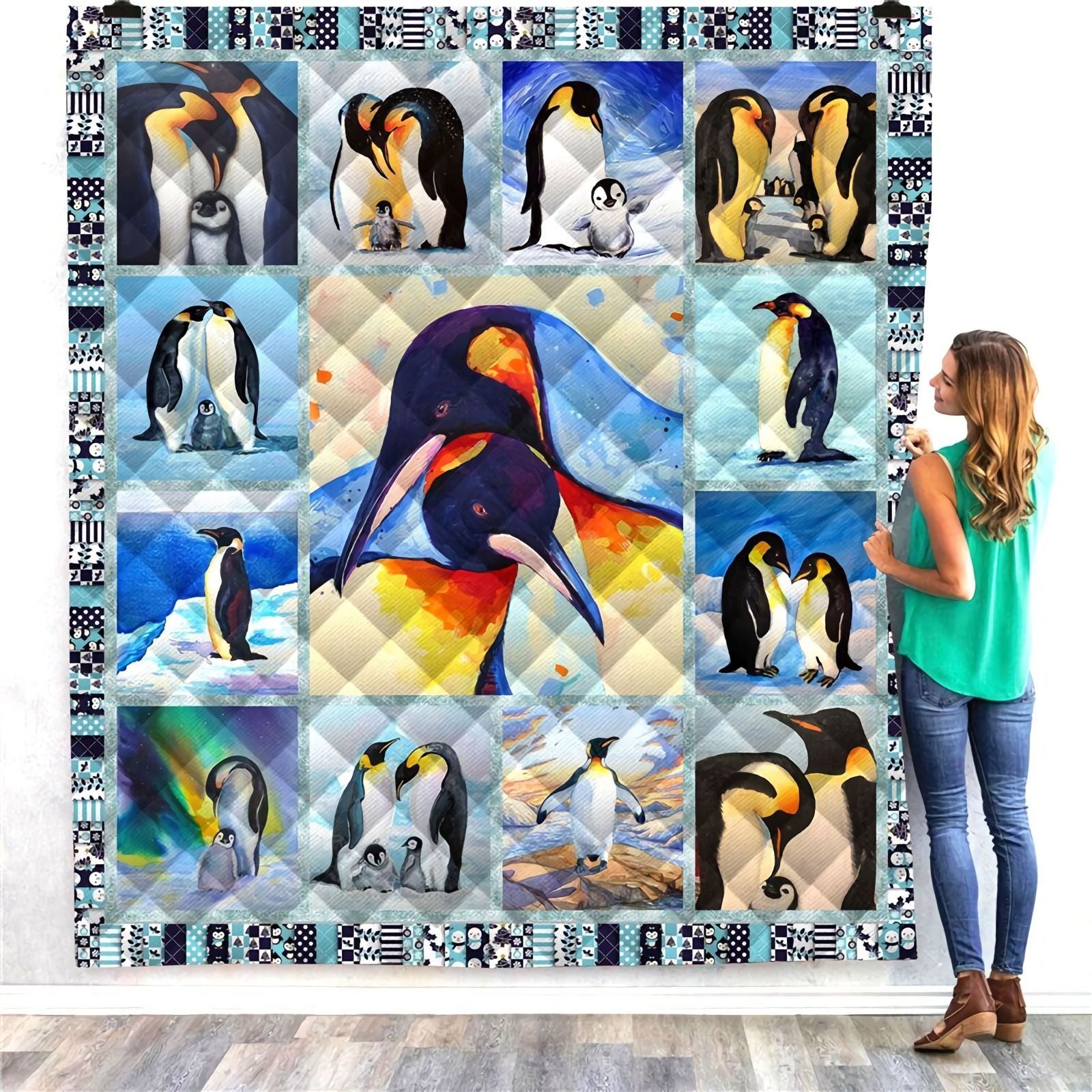 Penguin Jfj11212 3D Customized Quilt Camli2707