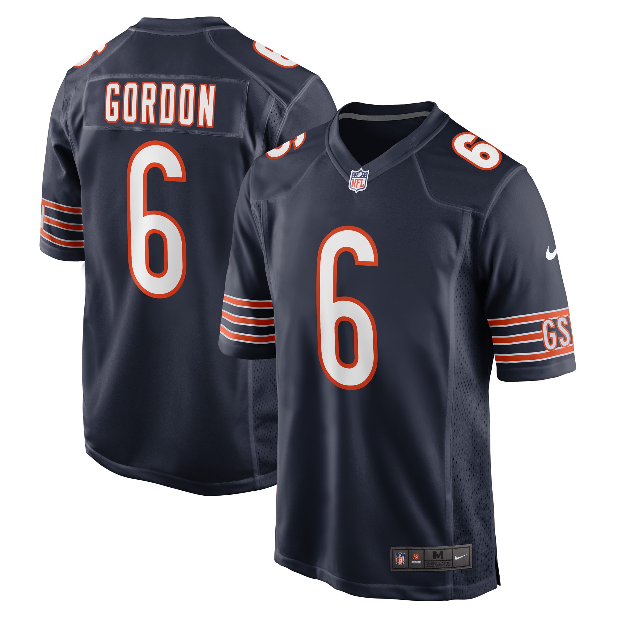 Kyler Gordon Chicago Bears Game Player Jersey – Navy