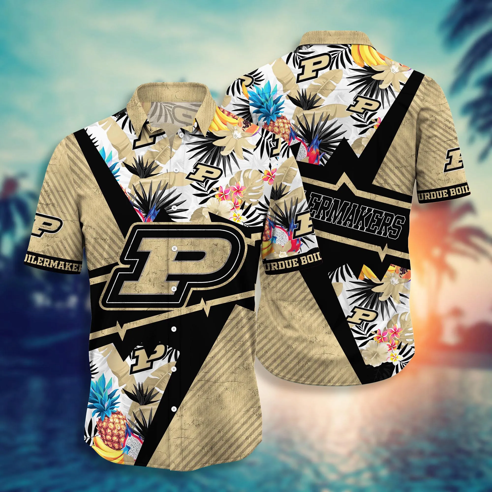 Purdue Boilermakers NCCA Hawaiian Shirt Beach Days Aloha Shirt