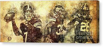 Pittsburgh Steelersnflamericanfootball Teamsports Posters For Sports Fans Drawspots Illustrations Canvas Print