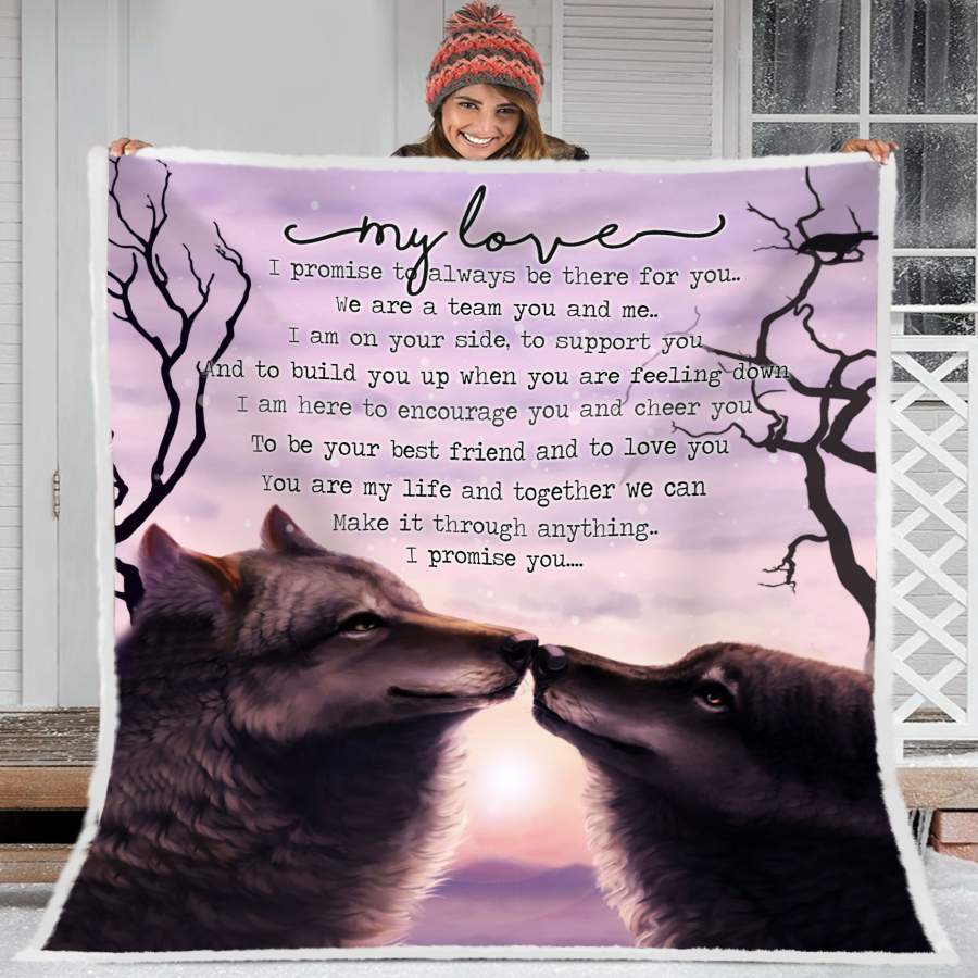 Wolf Blanket Gift For Your Love