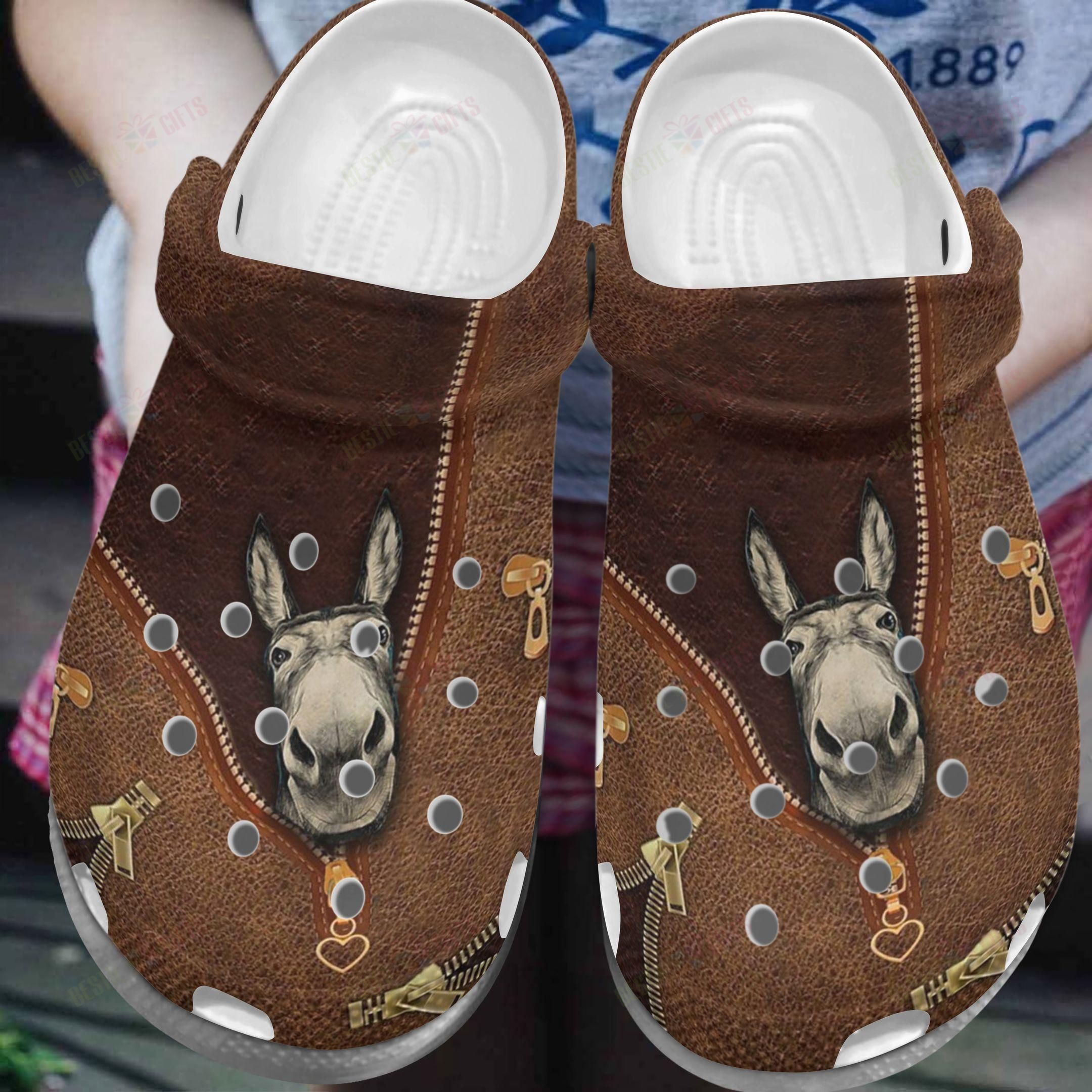 Donkey Crocs Classic Clog Cool Donkey Zipper Shoes