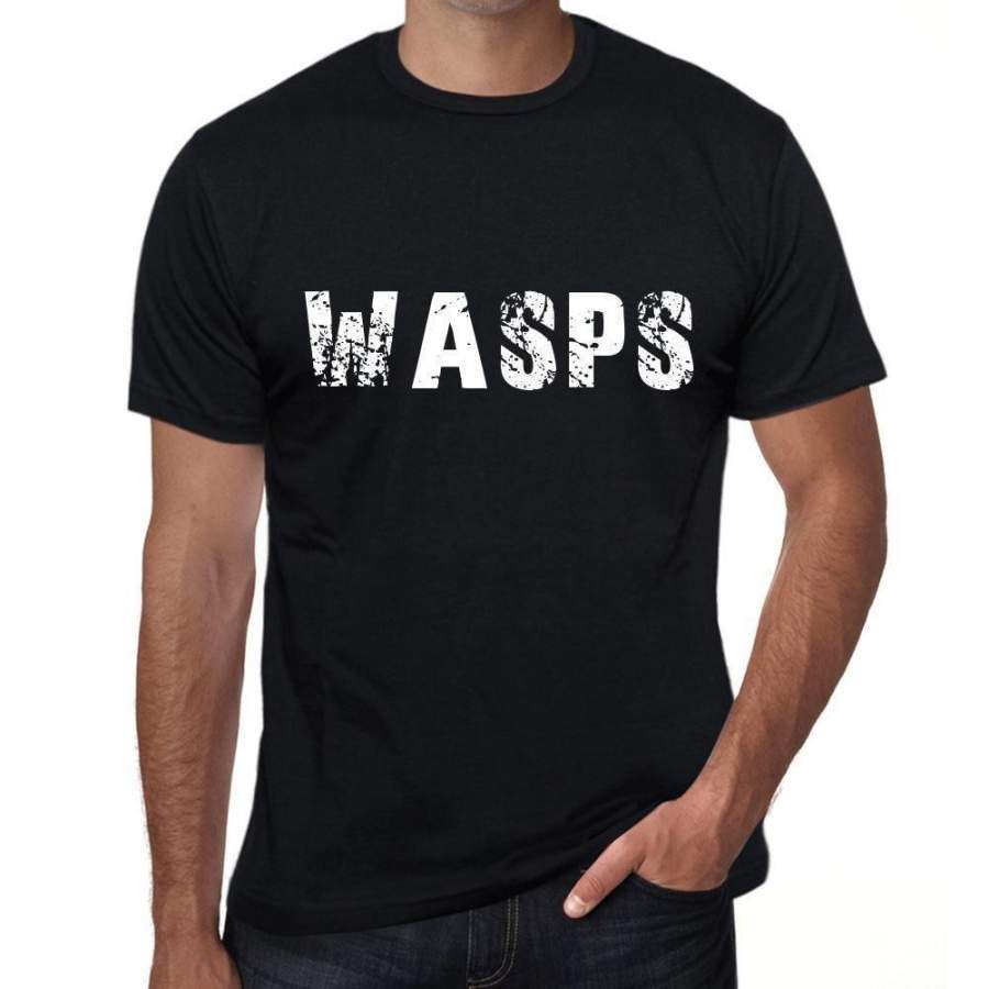 Wasps Homme T-Shirt Noir Cadeau DAnniversaire 00553 Hilarious Tee