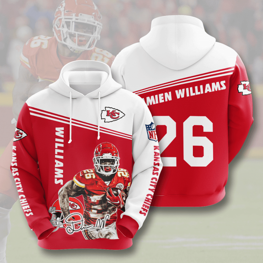 Damien Williams Kansas City Chiefs Kansas City Chiefs 75 Unisex 3D Hoodie Gift For Fans