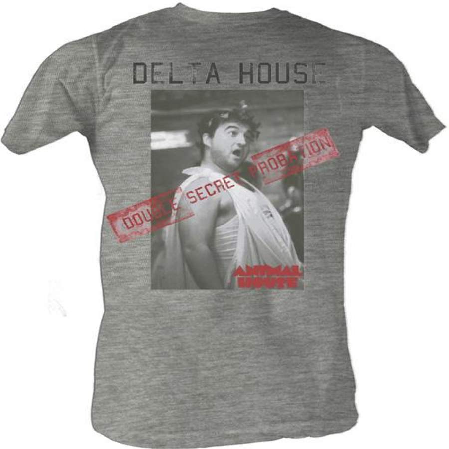 ANIMAL HOUSE-PROBATION-GRAY HEATHER ADULT S/S T-SHIRT