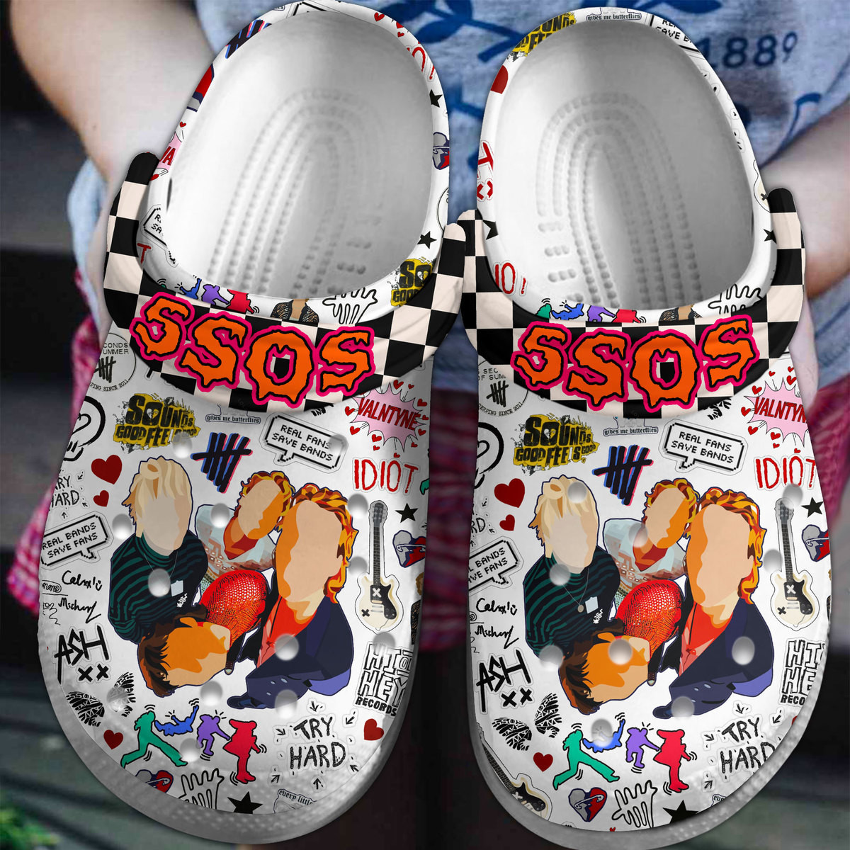 5 Seconds Of Summer Crocss Clogs For Men Women And Kid Gvoqf5Bu