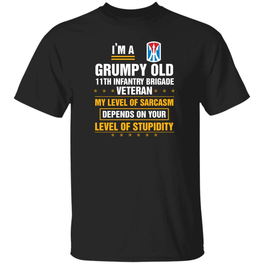 Grumpy Old 11th Infantry Brigade Veteran Tshirt Veterans Day Christmas Gift Mug