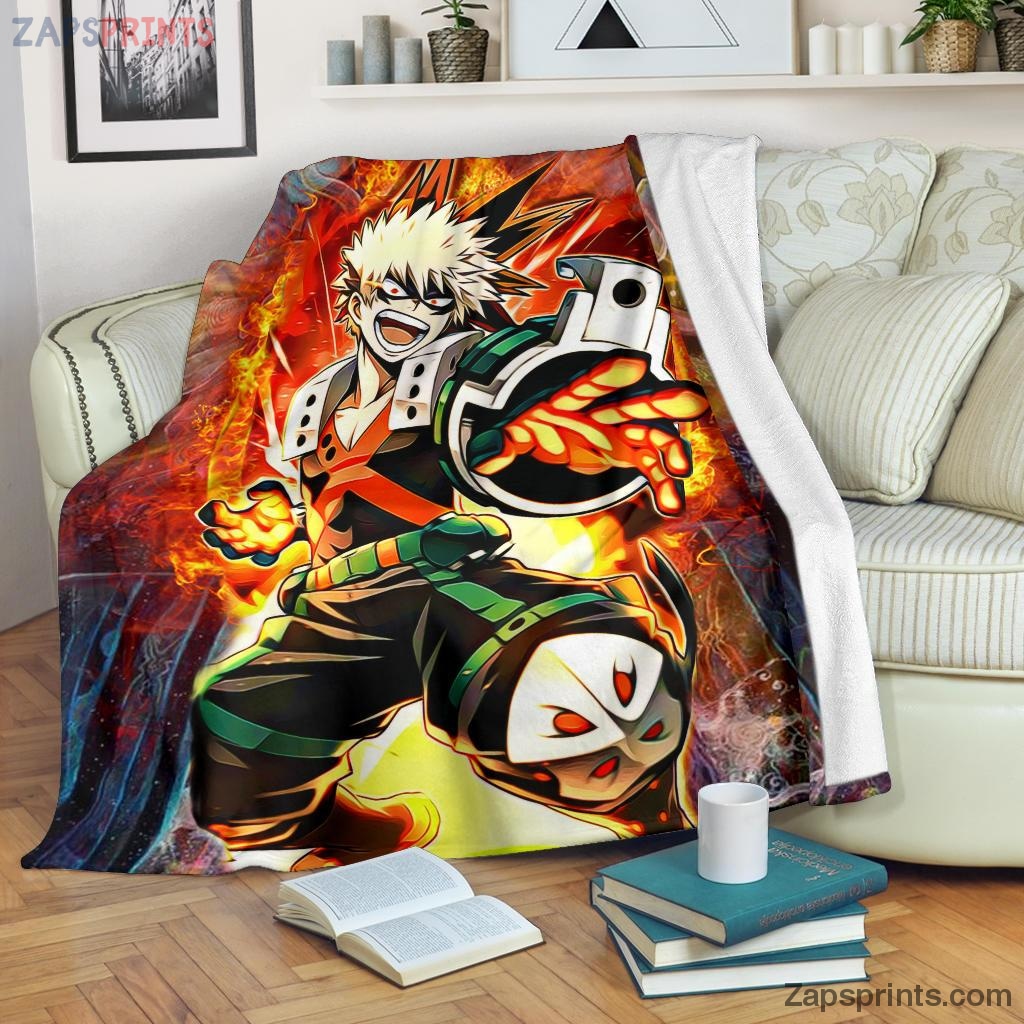 Blazing Bakugo Blanket