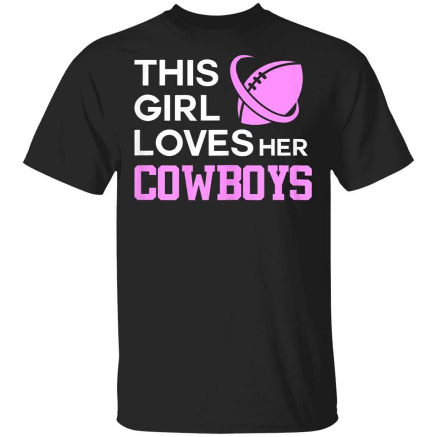 This Girl Loves Her Cowboys Cute Texas Dallas Coffee Mug Unisex Men Women Tshirt