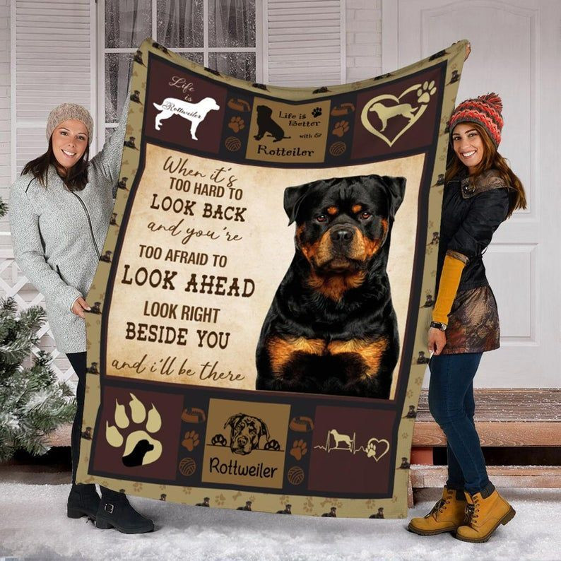 Rottweiler Blanket, Christmas Gift, Halloween Gift, Dog Lover Blanket