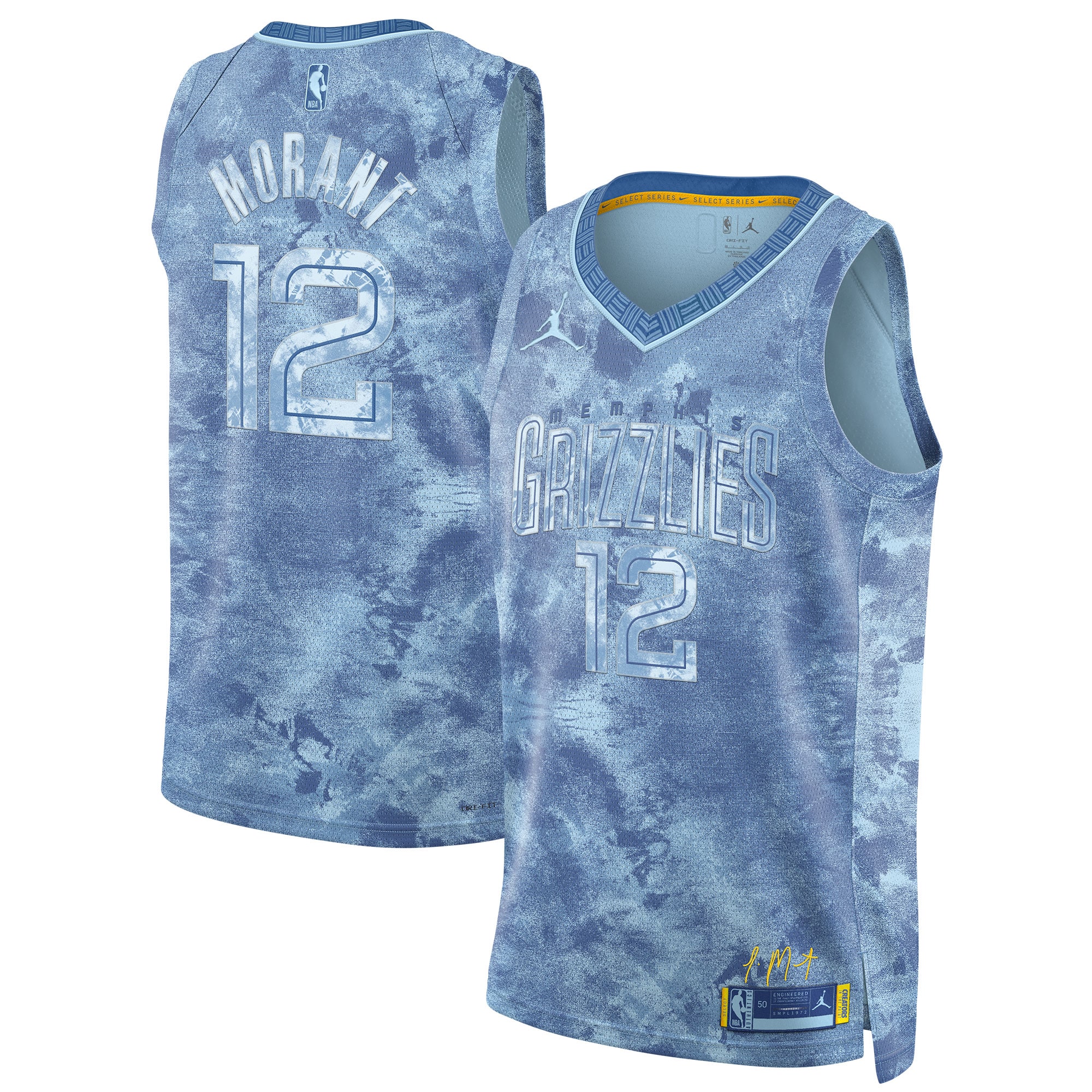 Ja Morant Memphis Grizzlies Unisex Select Series Swingman Jersey – Light Blue