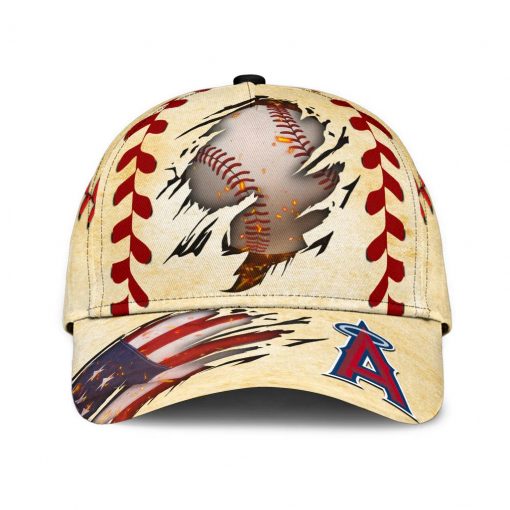 Los Angeles Angels Baseball Us Flag Classic Cap