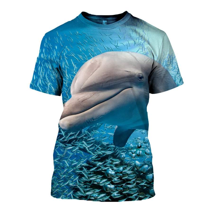 3D All Over Printed Dolphin T Shirt Hoodie 12137