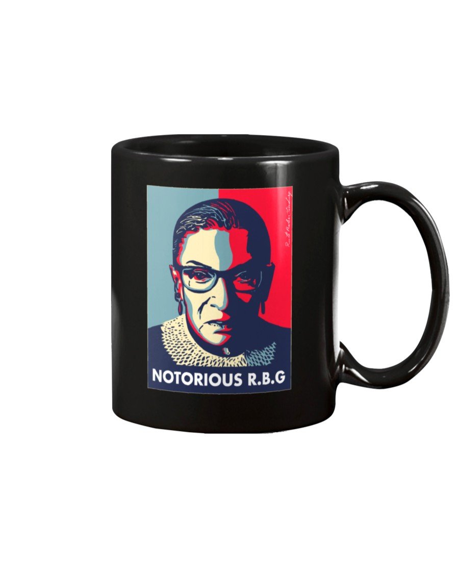 Vintage Notorious RBG rbg dissent Black Mugs