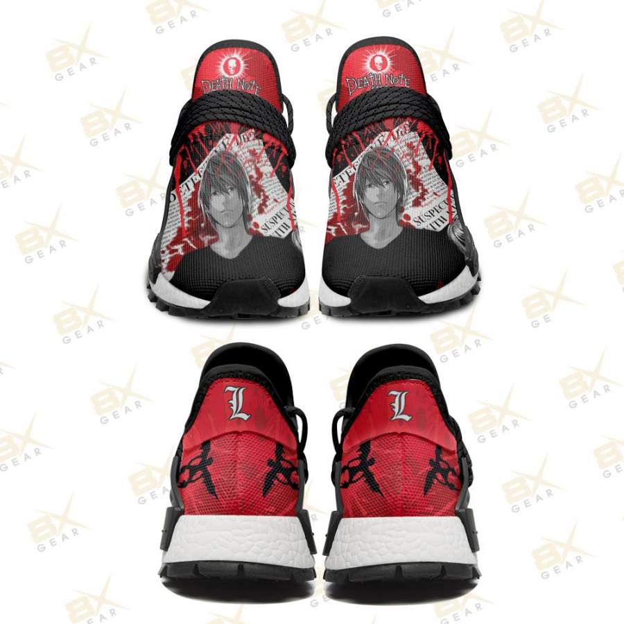 Light Yagami Shoes Death Note Sneakers Anime Fan Idea S12100