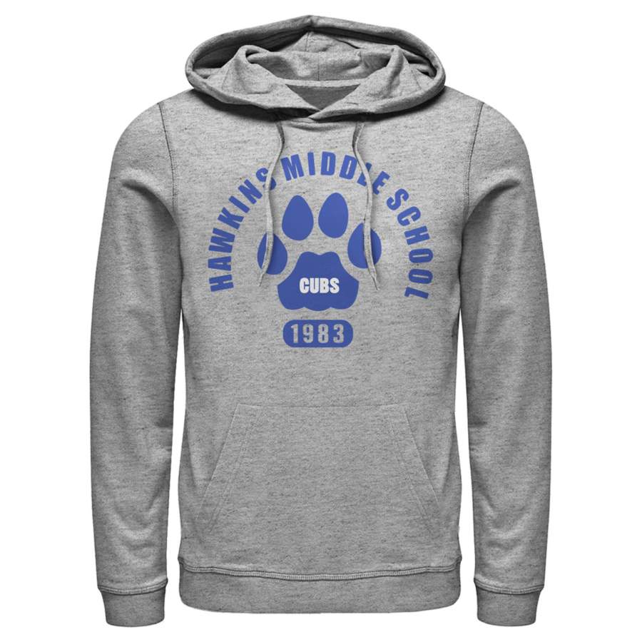 Stranger Things Men’s Hawkins Middle School Cubs 1983  Lightweight Hoodie