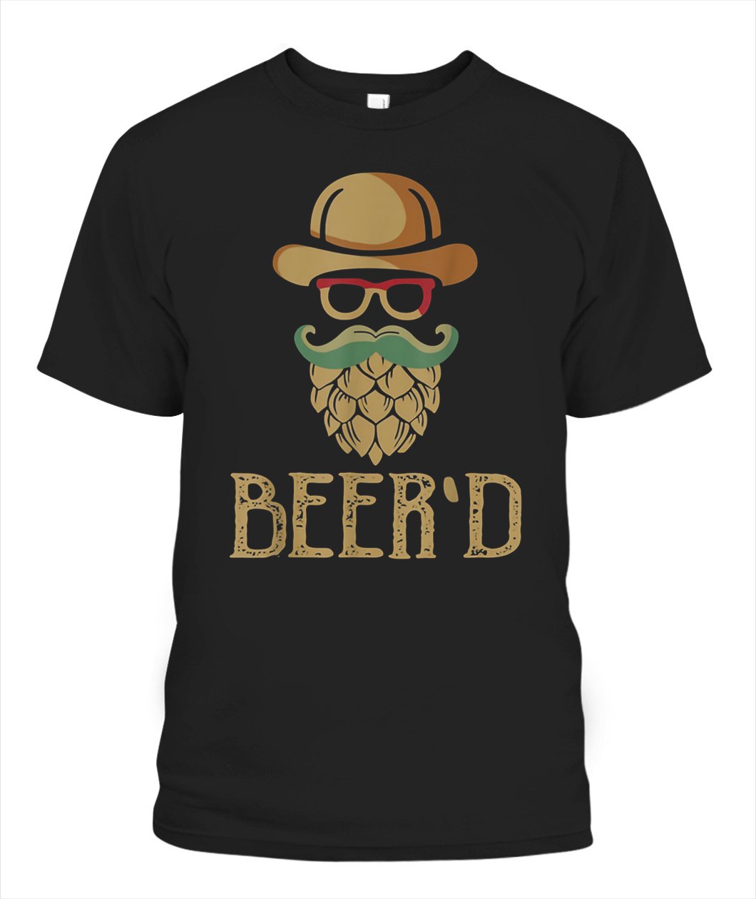 Beerd Vintage Beard For Craft Beer Lovers Customize Any Ideas, Personalized T-shirt, Hoodie Adult, Kid, Unisex