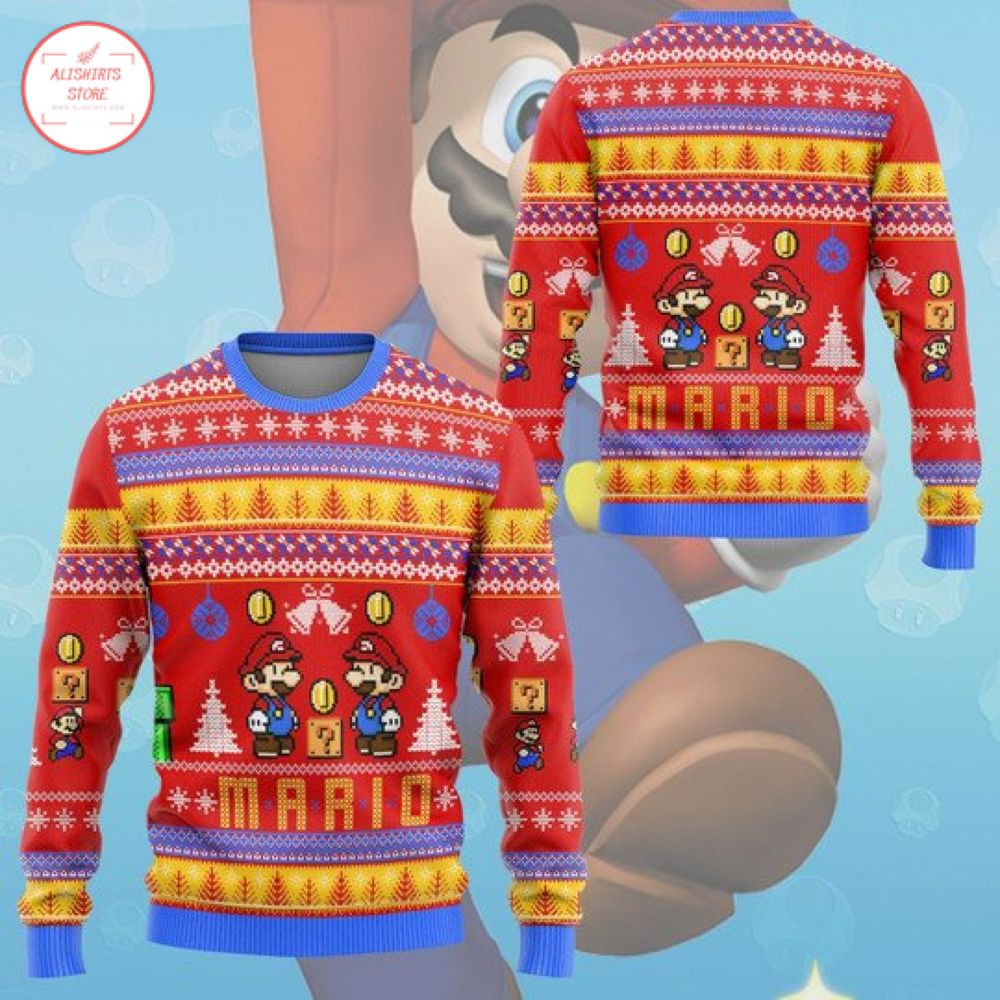 Super Mario Christmas Ugly Sweater