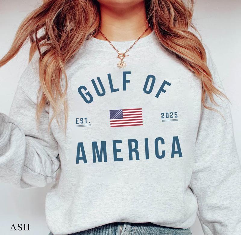 Gulf of America Patriotic Tee, Unisex USA Shirt for Men and Women, Casual Daily Wear, Show Your Patriotism with Style