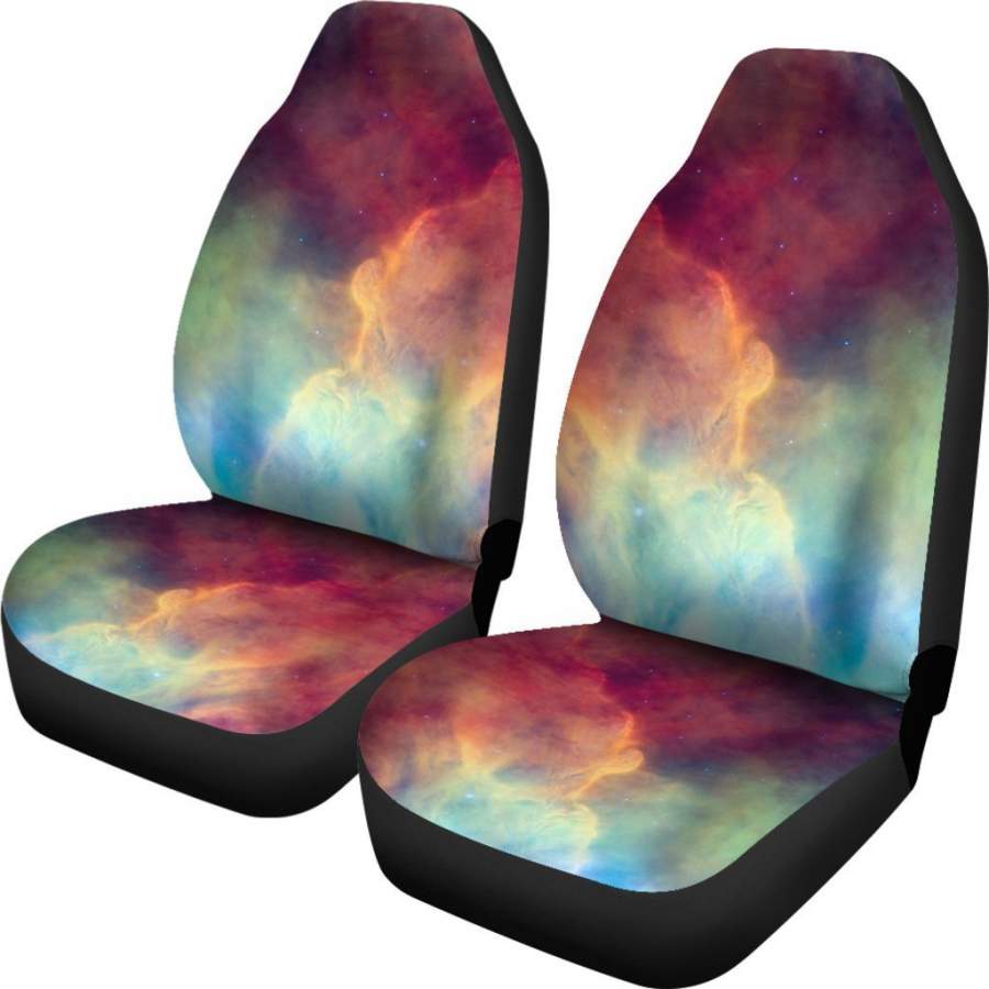 Abstract Nebula Cloud Galaxy Space Print Universal Fit Car Seat Covers