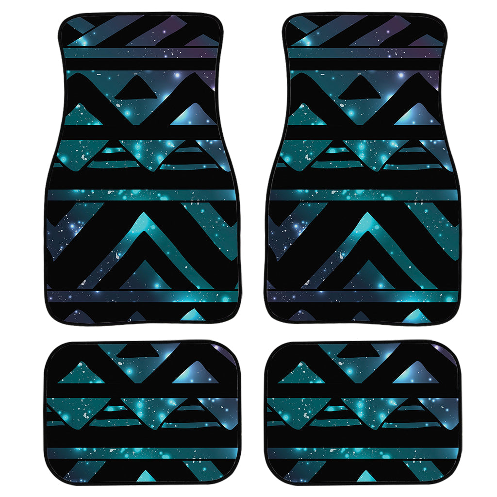 Aztec Tribal Galaxy Pattern Print Front And Back Car Floor Mats, Front Car Mat