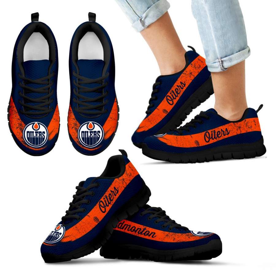 Single Line Logo Edmonton Oilers Sneakers