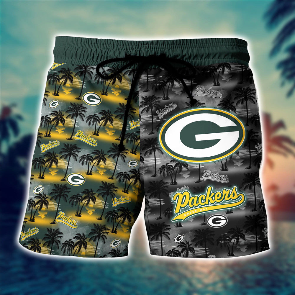 Men’S Green Bay Packers Hawaiian Shorts