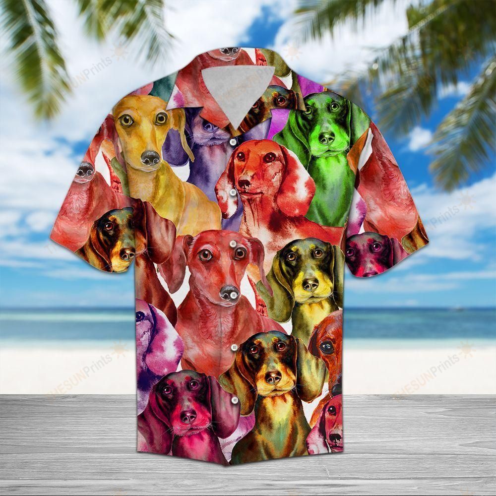 Dachshund Color Hawaiian Shirt Ha24243