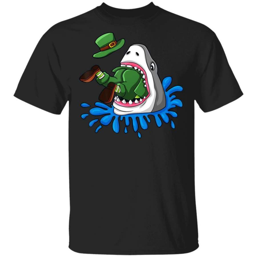 Shark Eats Leprechaun St Patricks Day Boys Girls Kids T Shirt Saint Paddys Patricks Tshirt Lucky Shirts Drink Green Beer Irish Gifts Funny Tee