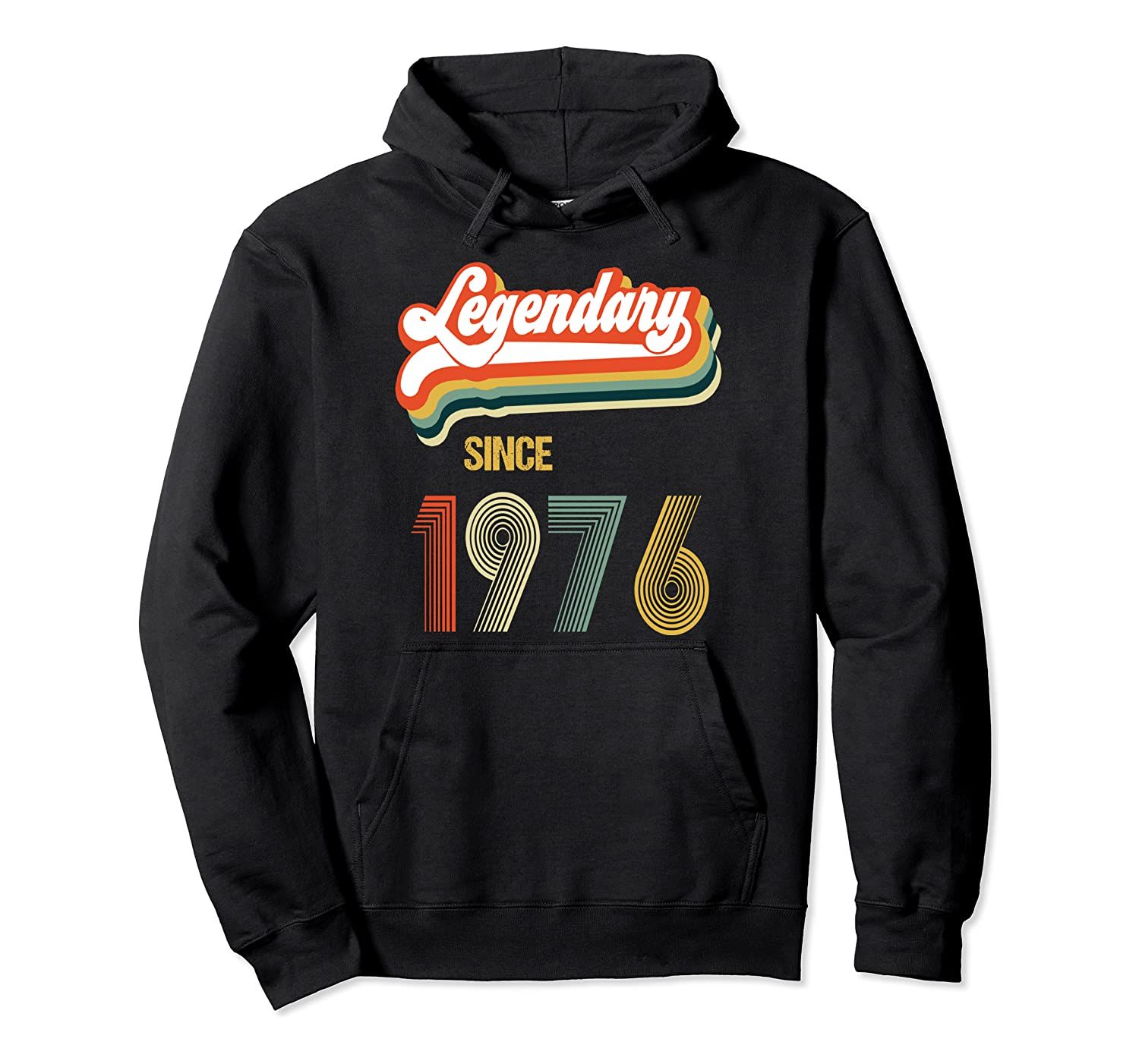 43rd Birthday Legendary Since 1976 Vintage Retro Men Women Pullover Hoodie T-Shirt, Sweatshirt, Tank Top