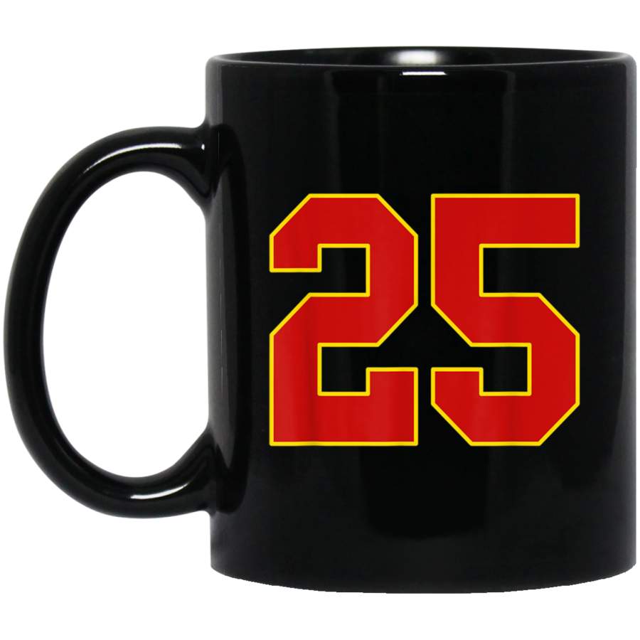 Number Twenty Five McCoy 25 Mug  Kansas City Football Mug