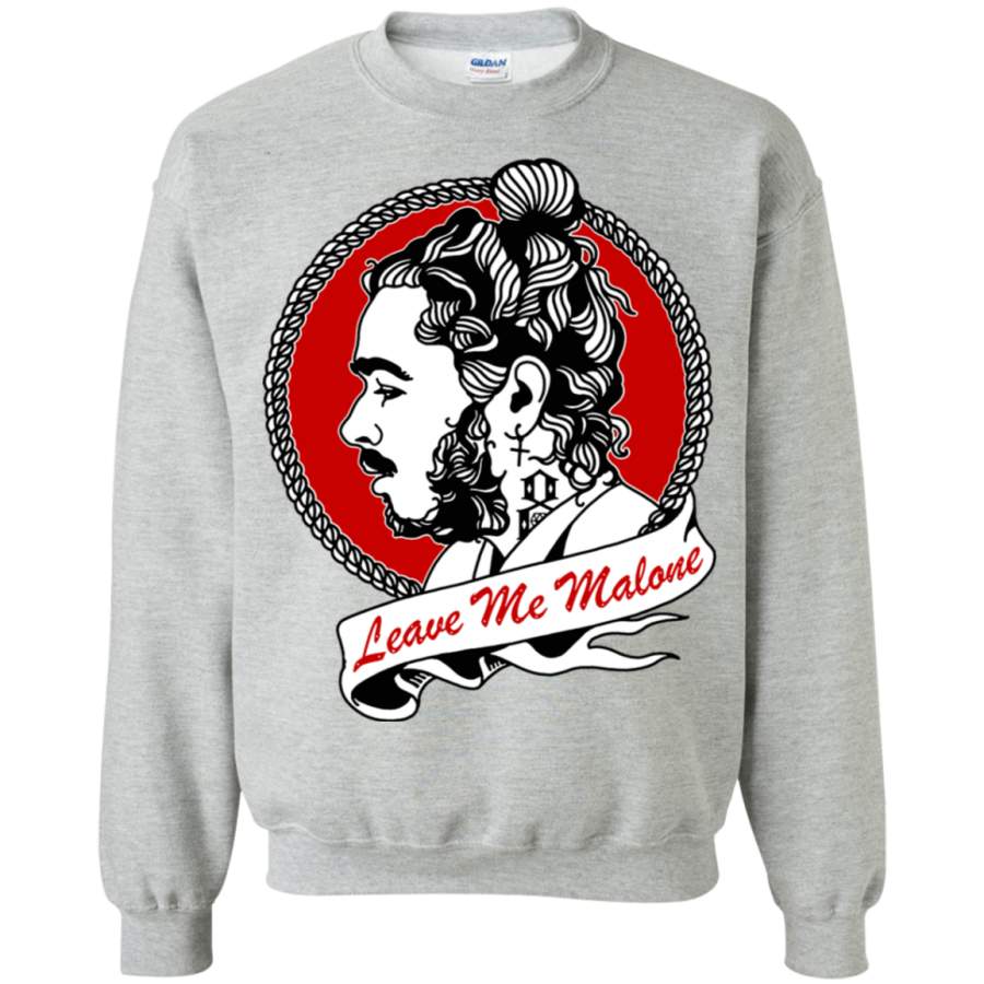 AGR Leave Me Malone Crewneck Pullover Sweatshirt