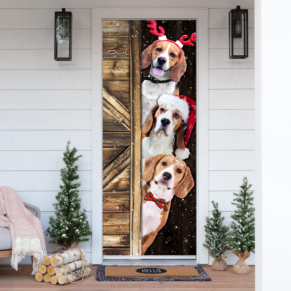 Tmarc Tee Beagle Door Cover Christmas Gift Home Decor