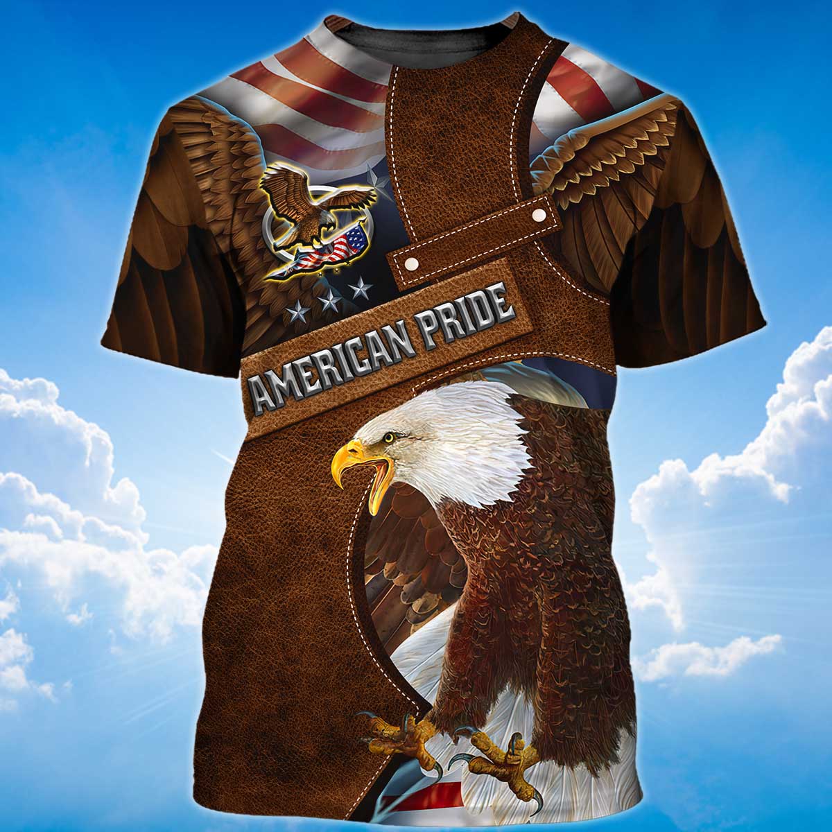 Eagle American Pride Brown T Shirt Eagle Lover Shirt