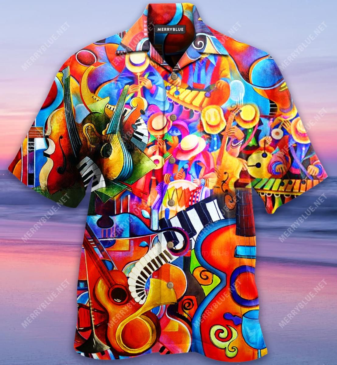 Where There Is Music There Can Be Love Aloha Hawaiian Shirt Colorful Short Sleeve Summer Beach Casual Shirt For Men And Women