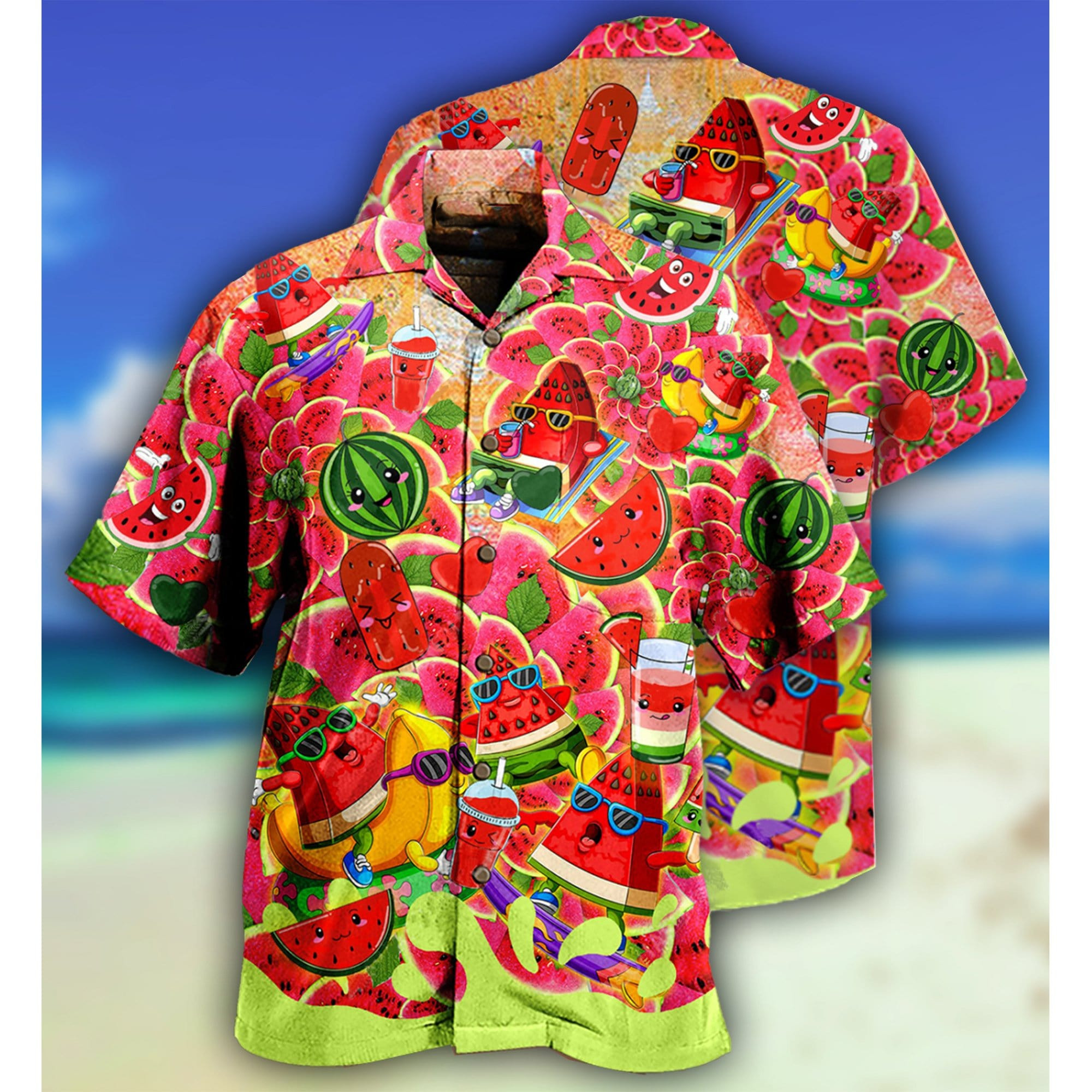 Be As Cool A Watermelon Hawaii Aloha Shirts For Summer Holiday Dh Ha2338