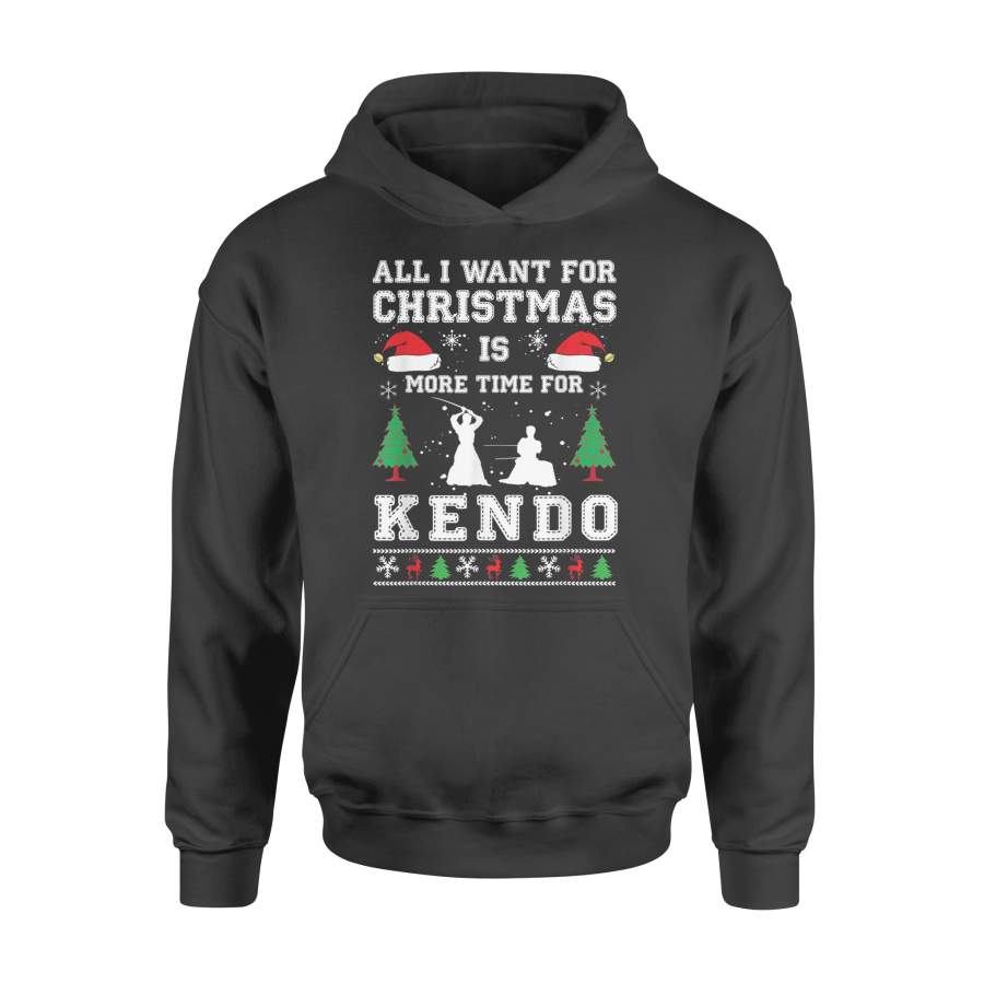 Kendo Japanese Martial Art Christmas Quote Ugly Design Gift T-Shirt – Standard Hoodie