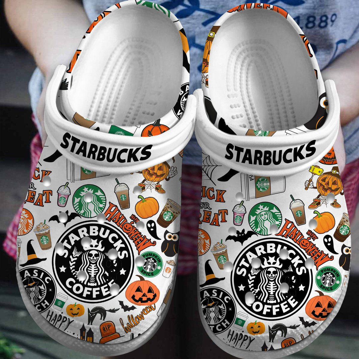 Starbucks Drink Crocs Crocband Clogs Shoes Comfortable For Men Women and Kids 3