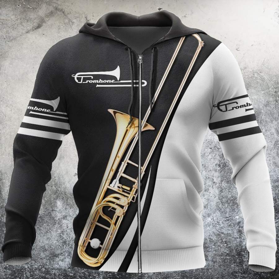 Trombone music 3d hoodie, t-shirt, sweatshirt for men and women HG HAC31202