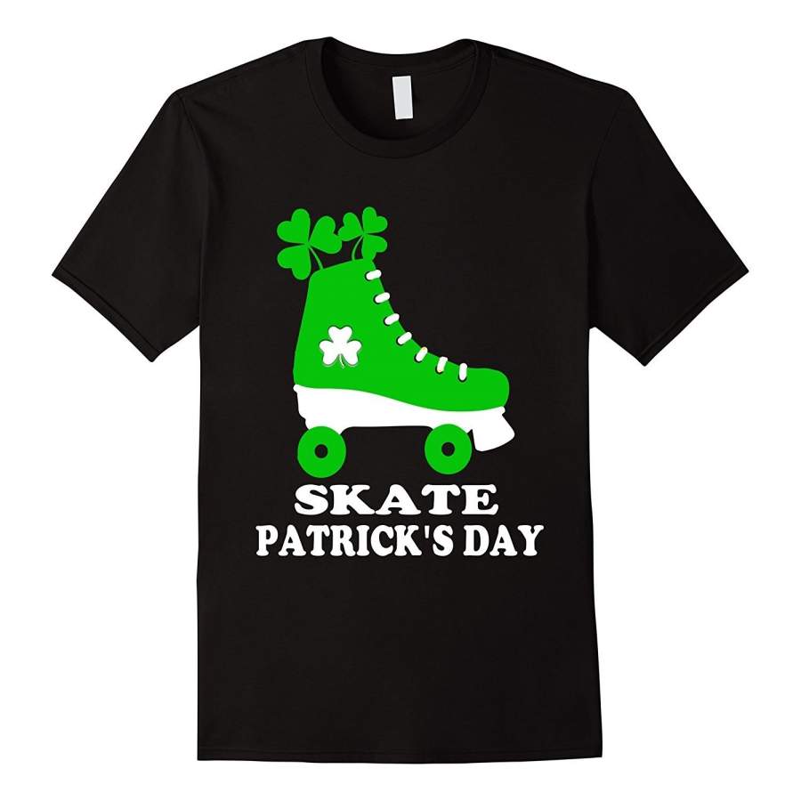 Skate Patrick’S Day St. Patrick’S Day Roller Skating Shirt Men Fashion Cotton T-Shirts