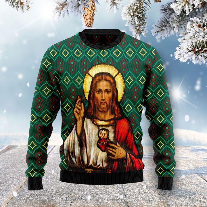 Jesus Ugly Christmas Sweater | For Men & Women | Adult | Us6303