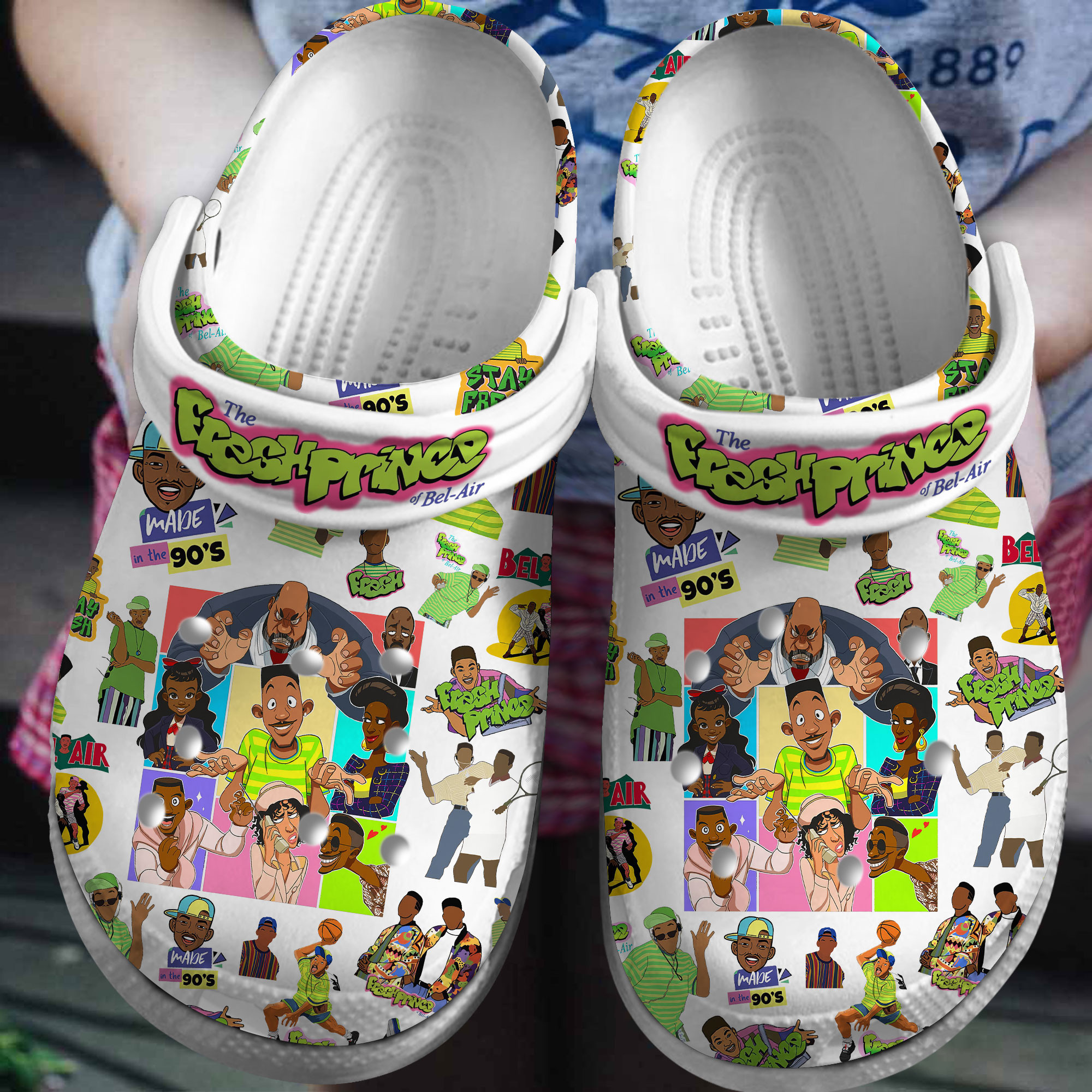 The Fresh Prince TV Series Crocs Crocband Clogs Shoes Comfortable For Men Women and Kids