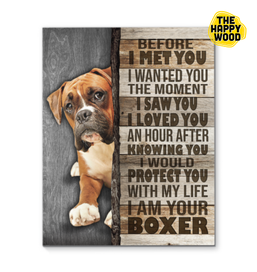 Boxer Before I Met You Custom Vertical Canvas Poster For Home Decoration