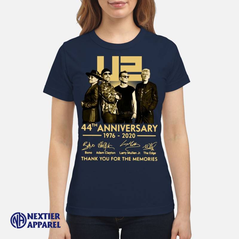 U2 44th Anniversary Thank You For The Memories Signatures Shirt Classic Women’s T-Shirt