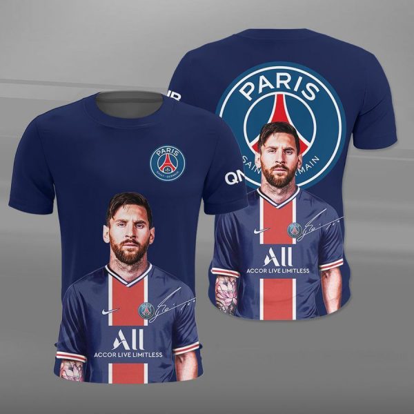 Paris Saint-Germain Lionel Messi 3D Tshirt Chm