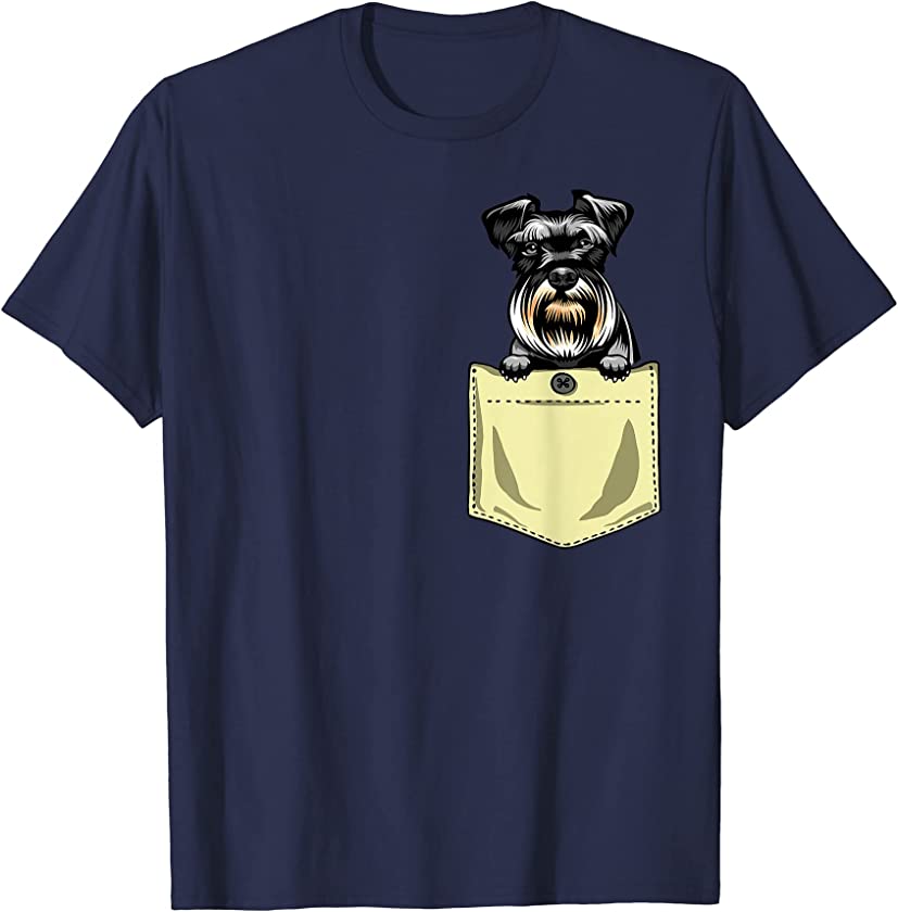 Schnauzer Dog In The Pocket Puppy T-Shirt