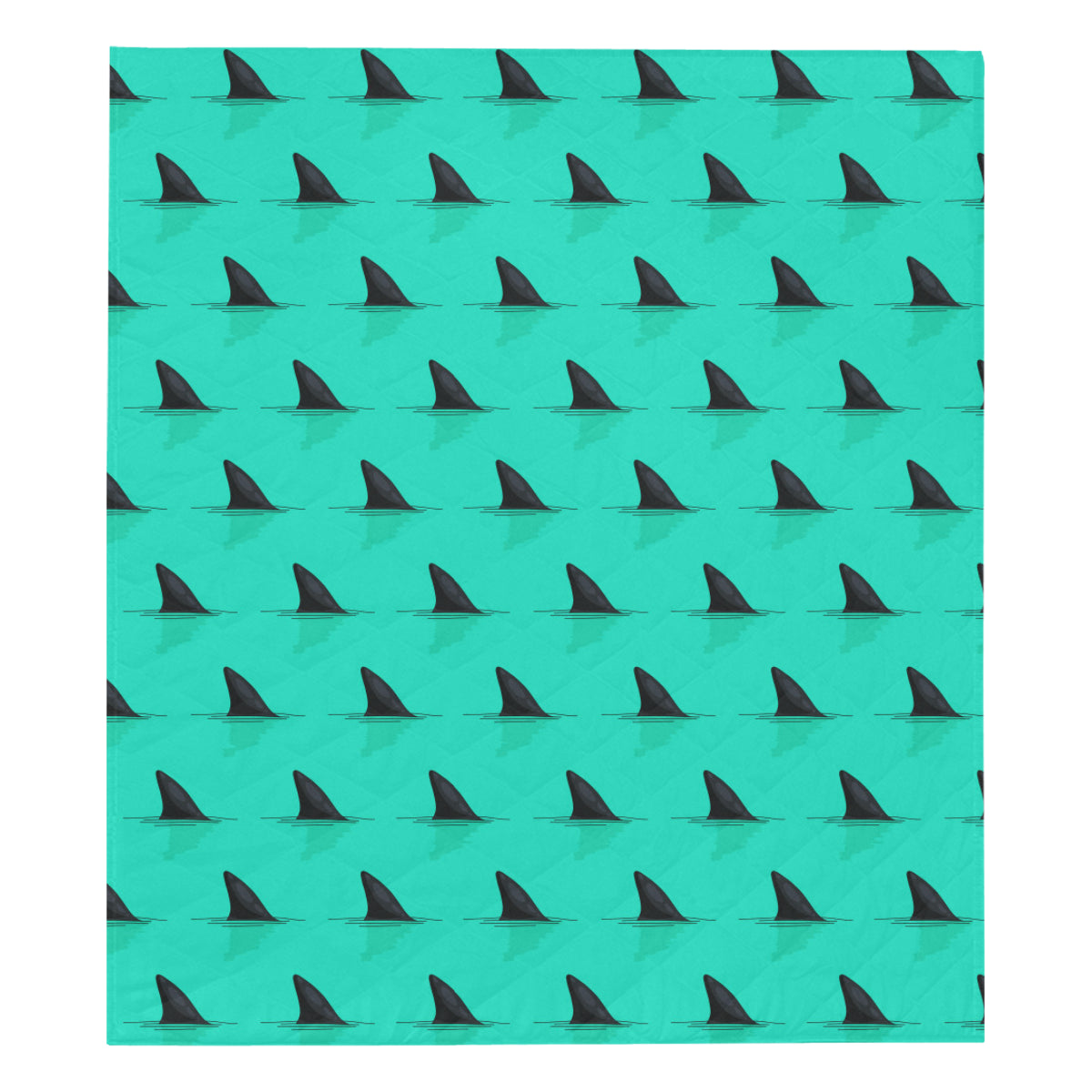 Shark Fin Pattern Premium Quilt