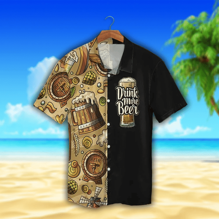 Old Beer Watercolor Hawaii Summer Shirt For Men Women Ha85510